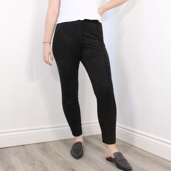 *H&M Black Sude Skinny Pant - Picture 2 of 5